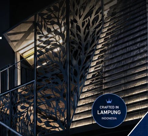 Facade dan cladding laser cutting King Laser Art