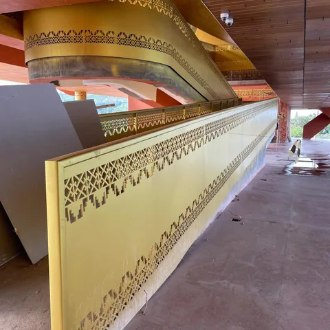 Railing tangga Menara Siger — dokumentasi foto pada profil King Laser Art