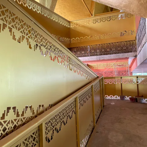 Railing tangga Menara Siger — dokumentasi foto pada profil King Laser Art