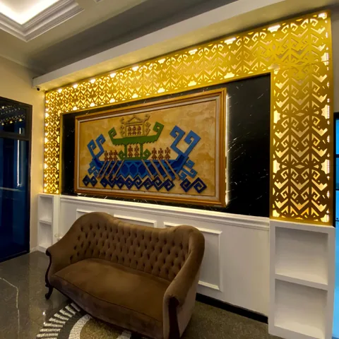 Backdrop dan panel Tapis LED — dokumentasi foto pada profil King Laser Art