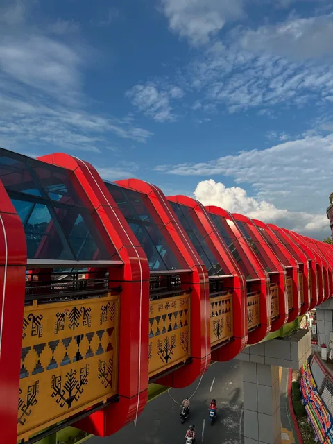 Panel railing jembatan — dokumentasi foto pada profil King Laser Art